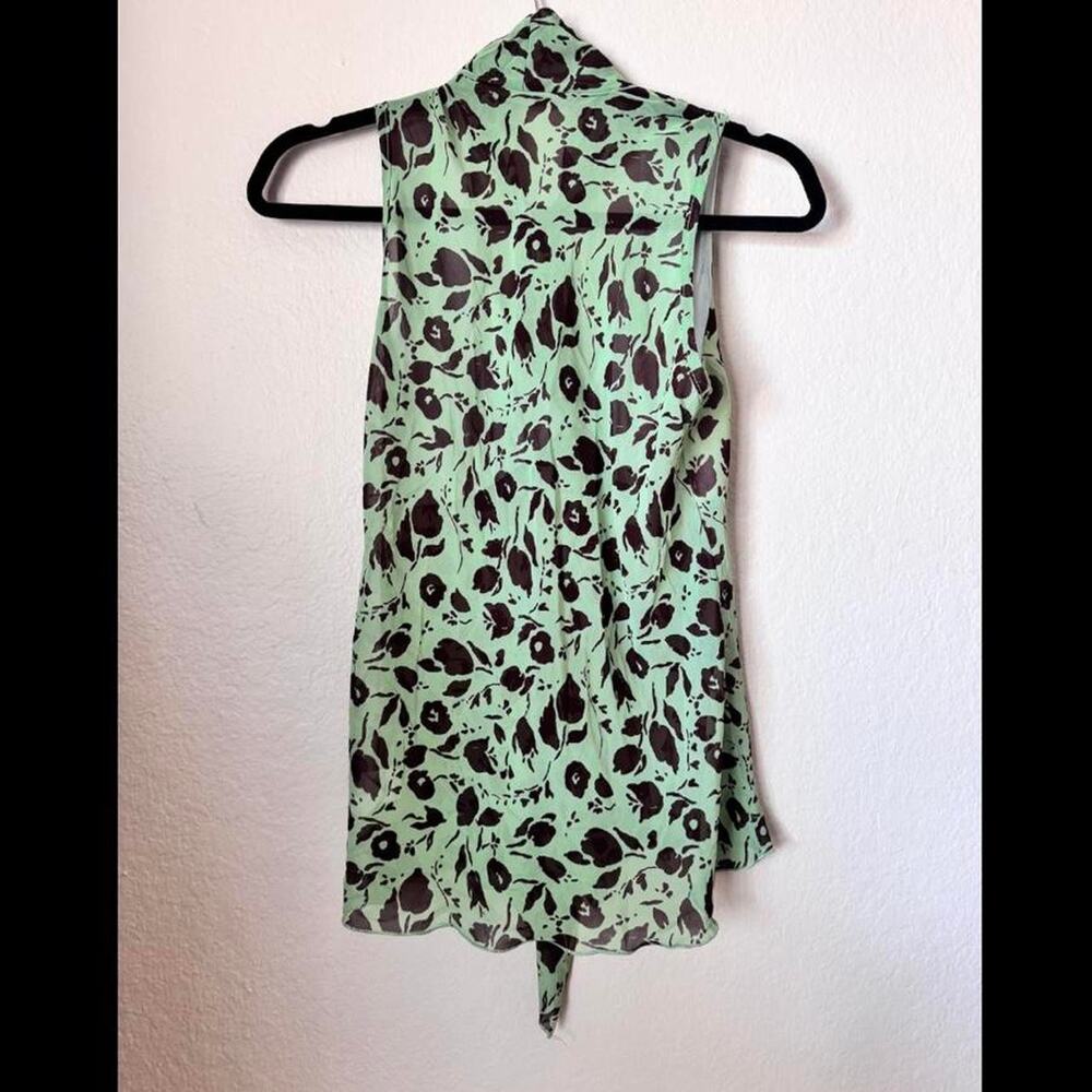 Vintage Forever 21- twenty one sheer green blouse